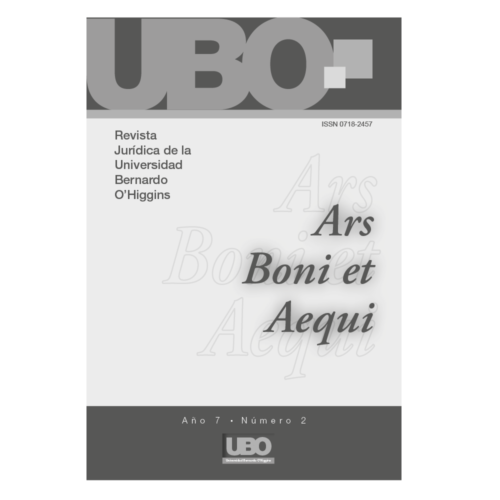 Ars Boni et Aequi - Revista Jurídica de la Universidad Bernardo O’Higgins VOL. 7, NÚM. 2 (2011)