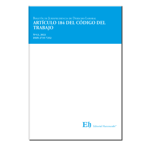 BOLETÍN DE JURISPRUDENCIA DE DERECHO LABORAL Nº13, 2023. Artículo 184 del Código del Trabajo
