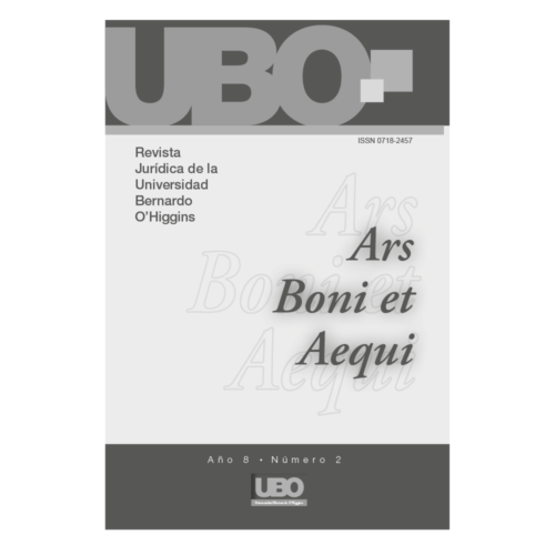 Ars Boni et Aequi - Revista Jurídica de la Universidad Bernardo O’Higgins VOL. 8, NÚM. 2 (2012)