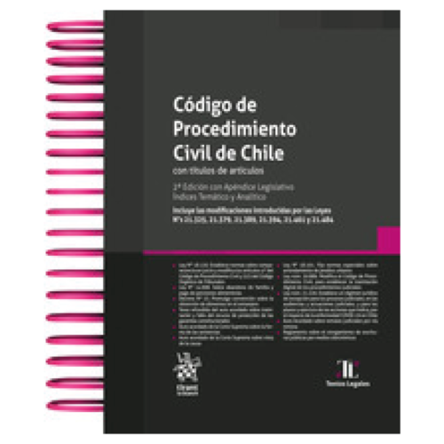 CÓDIGO DE PROCEDIMIENTO CIVIL DE CHILE 2023 Tirant lo Blanch
