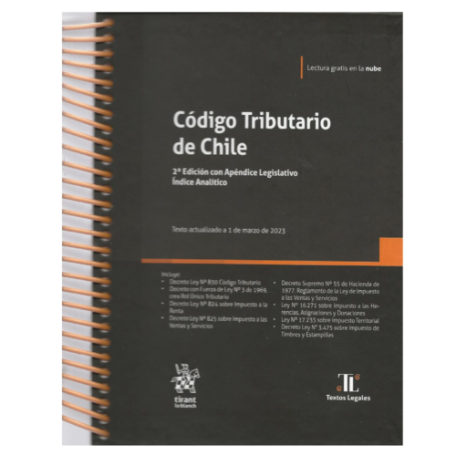 CÓDIGO TRIBUTARIO DE CHILE 2023 Tirant lo Blanch