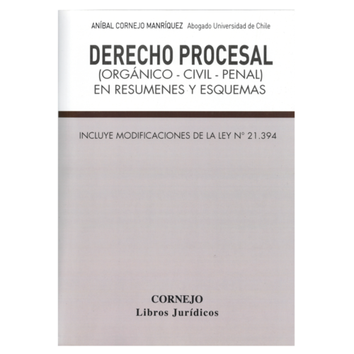 DERECHO PROCESAL (ORGÁNICO-CIVIL-PENAL) EN RESÚMENES Y ESQUEMAS