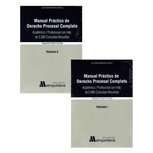 MANUAL PRÁCTICO DE DERECHO PROCESAL COMPLETO – ACADÉMICO / PROFESIONAL CON MÁS DE 5.000 CONSULTAS RESUELTAS