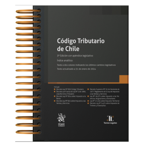 CÓDIGO TRIBUTARIO DE CHILE 2024 Tirant lo Blanch