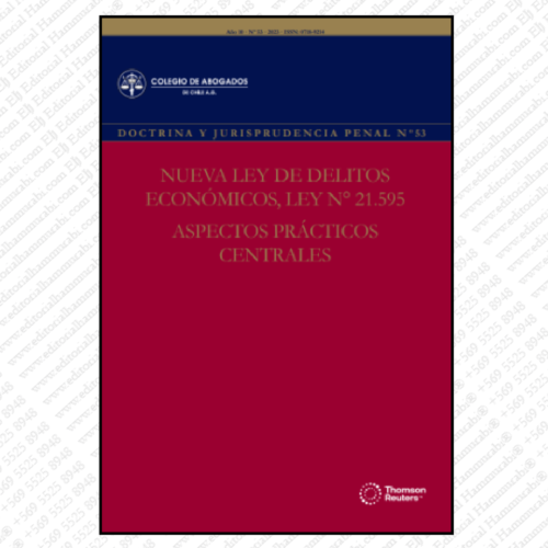 REVISTA DOCTRINA Y JURISPRUDENCIA PENAL Nº53 - NUEVA LEY DE DELITOS ECONÓMICOS, LEY N° 21.595. ASPECTOS PRÁCTICOS CENTRALES