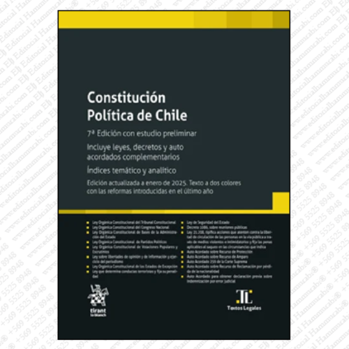 CONSTITUCIÓN POLÍTICA DE CHILE 2025 - Tirant lo Blanch- edición pocket